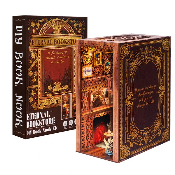 3D Booknook Eternal Bookstore 11x18x23 cm