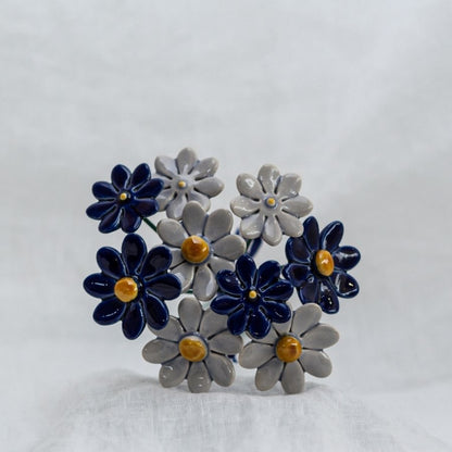 Boeket 9 bloemen 20 cm kleurrijk