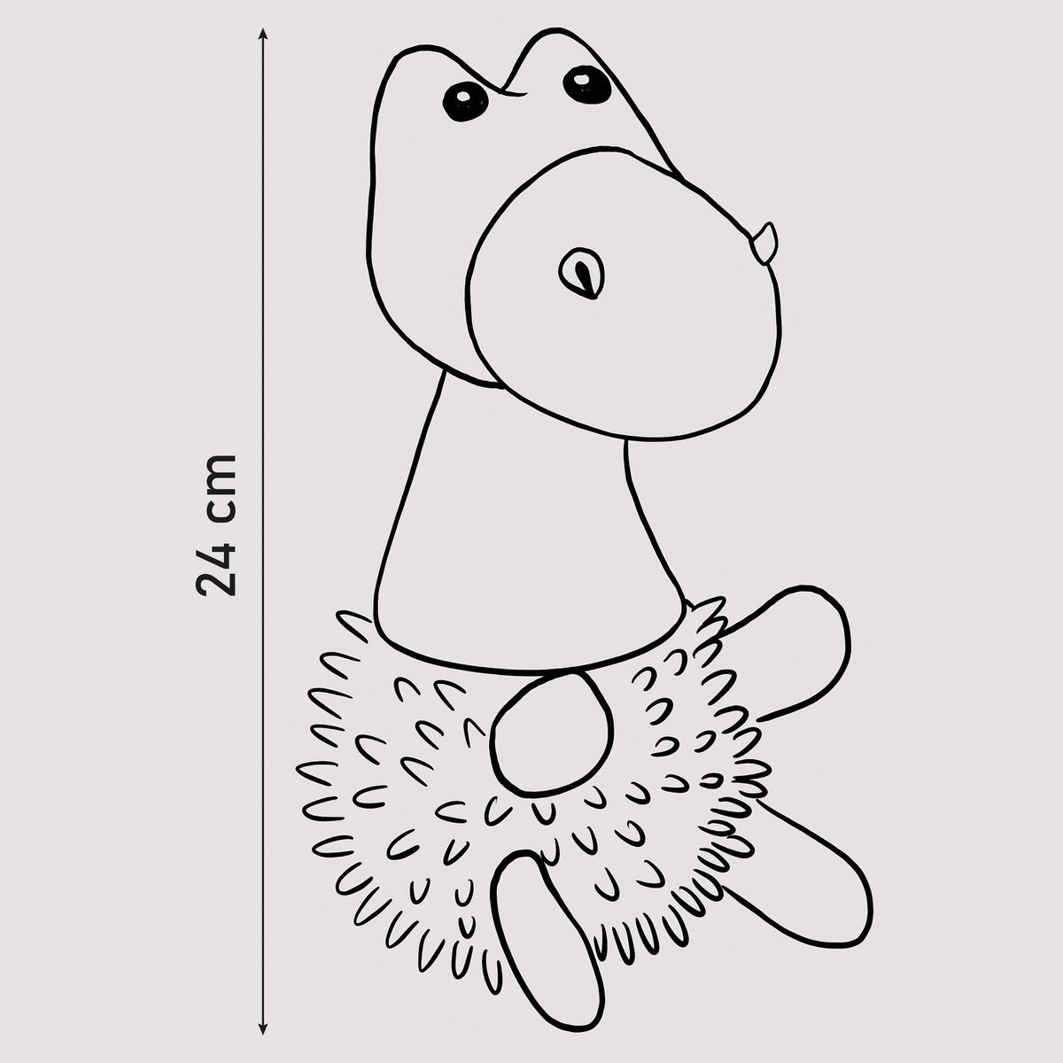 Hondenspeelgoed dino pluche 24 cm groen