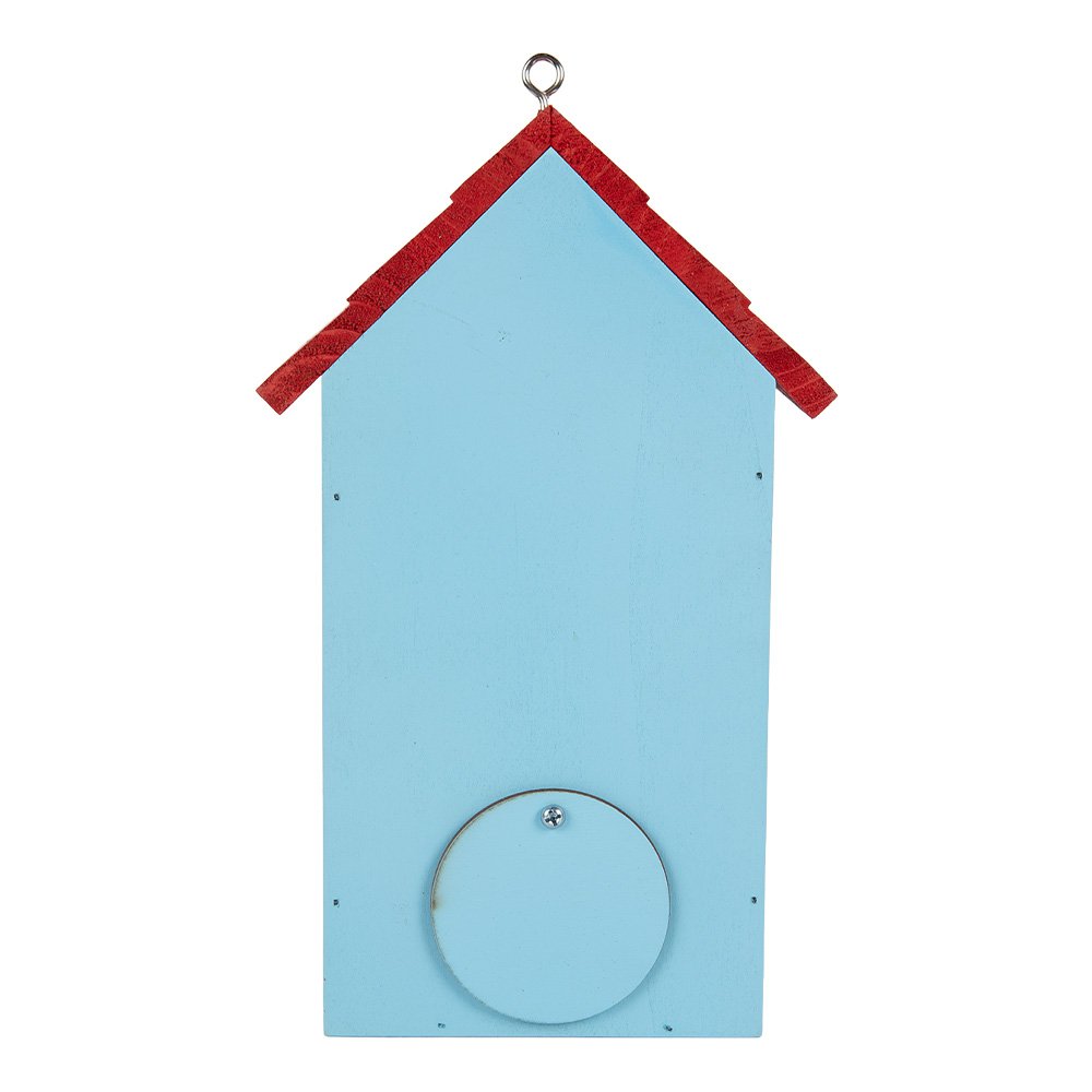 Birdhouse 15x10x22 cm Blue Wood
