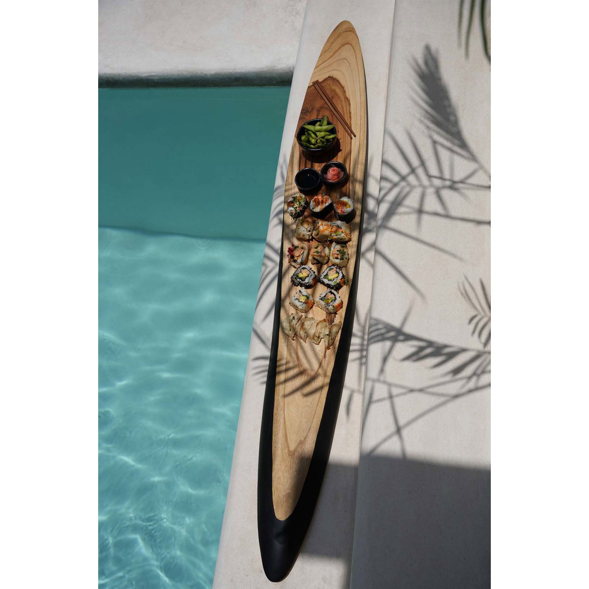 Tapasbord teak 150x20x3.5 cm XXL