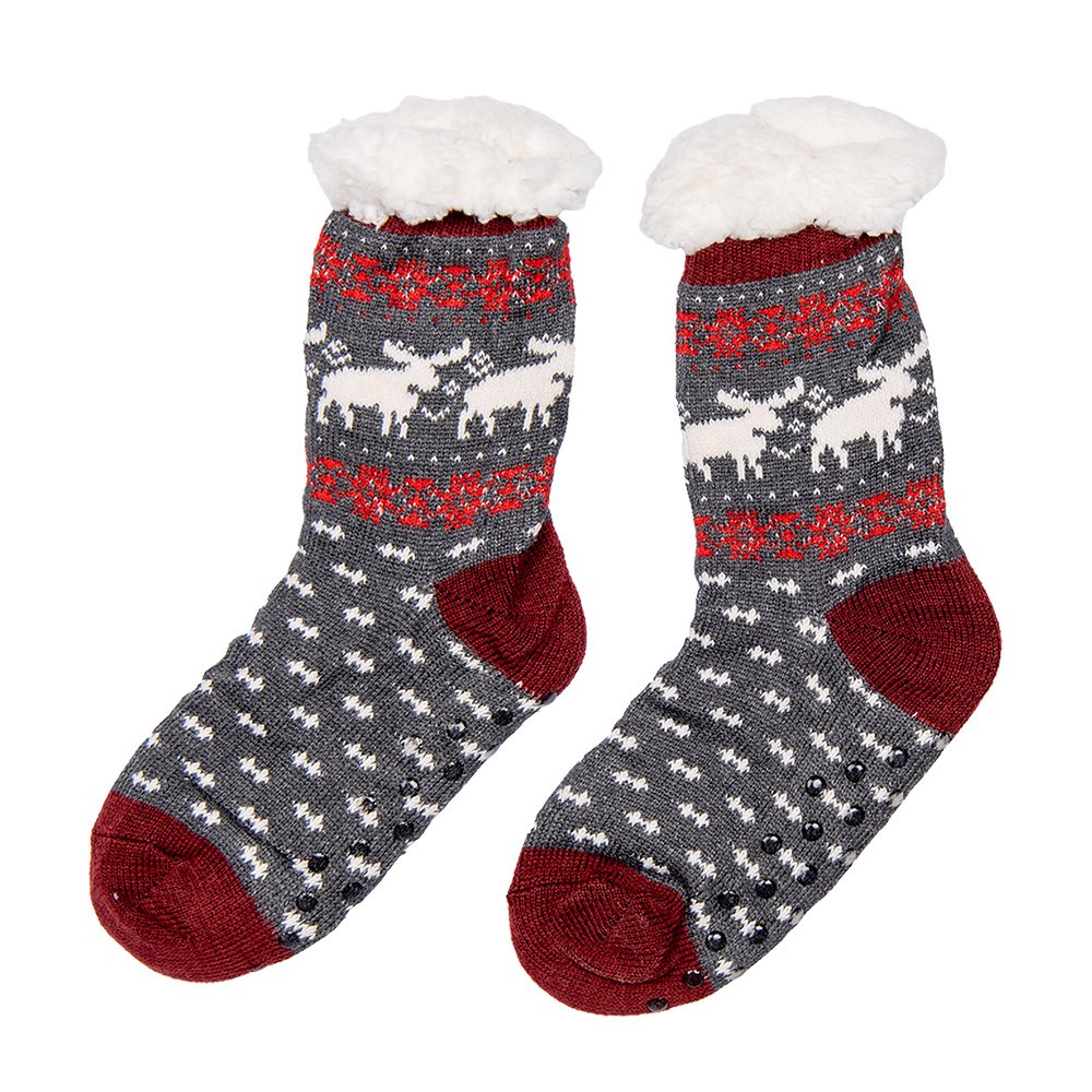 Kerstsokken set 12 stuks one size meerkleurig hert