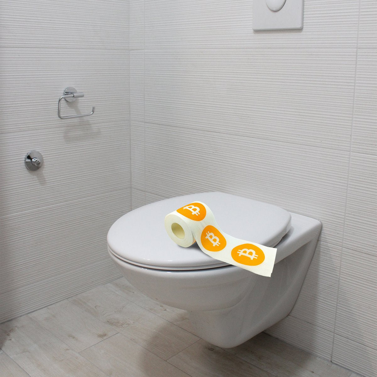 Bitcoin-designed toilet paper