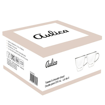 Theeglazen dubbelwandig 370 ml set van 2