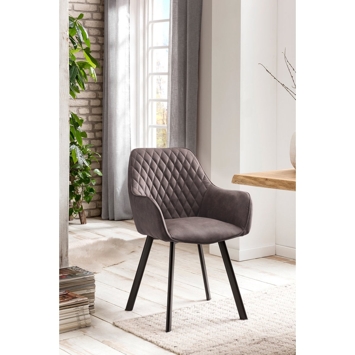Fauteuils set 2 taupe microvezel