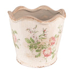 Bloempot Ø 18x17 cm roze beige keramiek