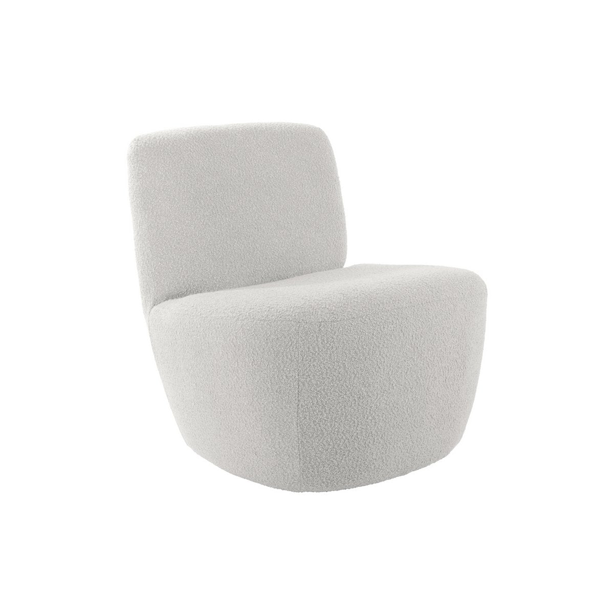 Stoel Ada bouclé wit 65x68 cm