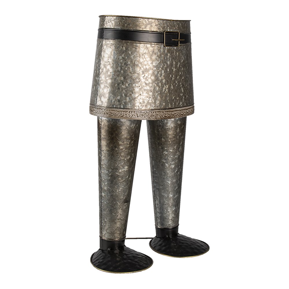 Plant holder Broek 35x23x60 cm Grey Iron Indoor Flower Pot