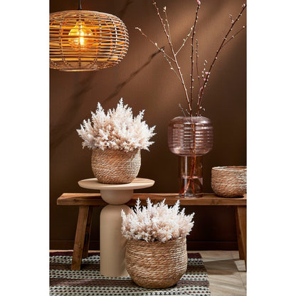 Plantenmand zeegras lichtbruin Ø22x19 cm