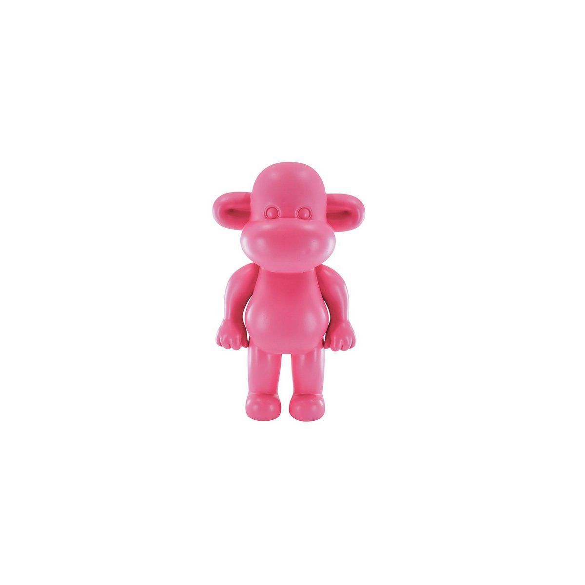 Beeldje aap 'de legende' roze 11x7x19 cm