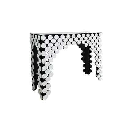 MDF console tafel met spiegelglas