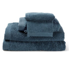 Handdoekset 5 stuks blauw linnen