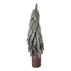 Mini kunstkerstboom 18x57 cm groen kunststof