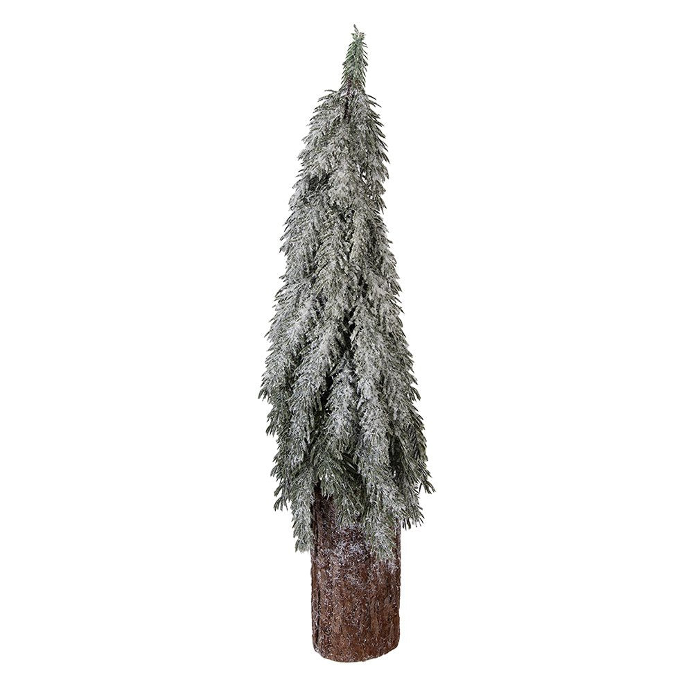 Mini kunstkerstboom 18x57 cm groen kunststof