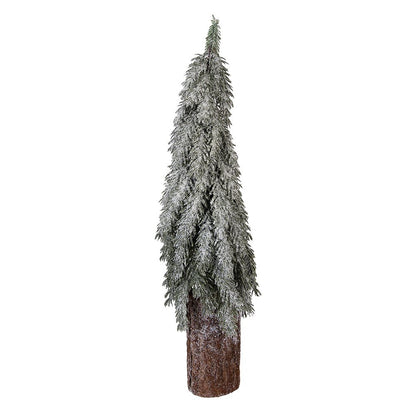 Mini kunstkerstboom 18x57 cm groen kunststof