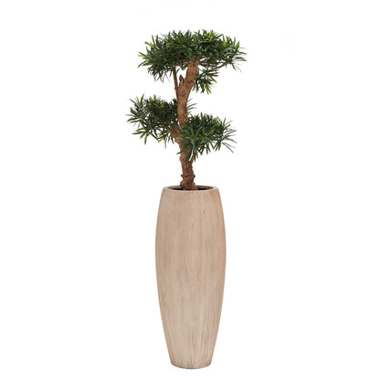 Plantenpot Ø30x80 cm polyester beige