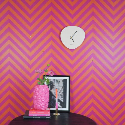 Wandklok 30 cm MDF zandkleur
