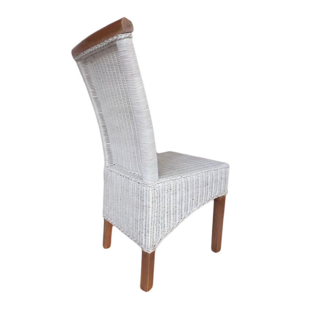 Eetkamerstoelen Perth Rattan Witte Mand Stoelen Zesdelig