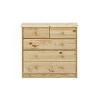 Solid Pine Five-Drawer Sideboard Robust