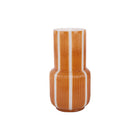Vaas glas geel 33x32 cm retro