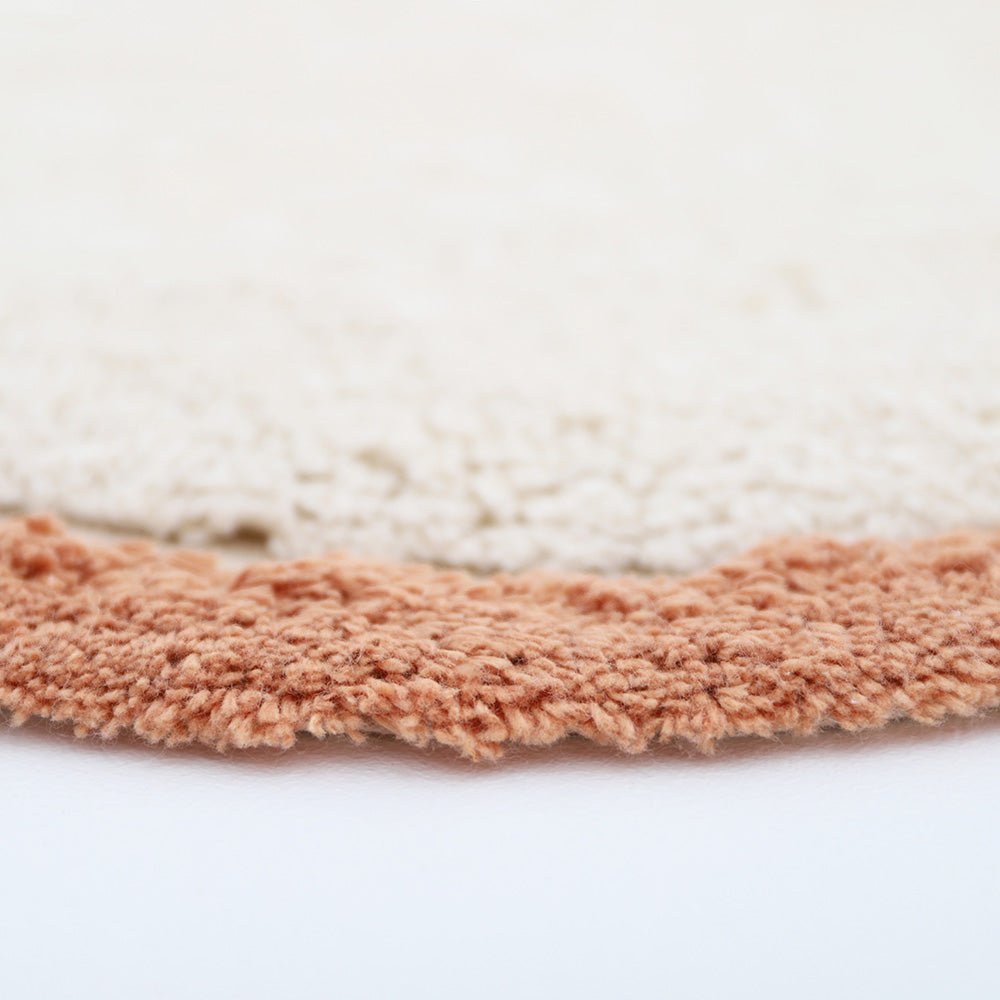 Kinderkamer tapijt wolk Little Nimbus Toffee 100% katoen