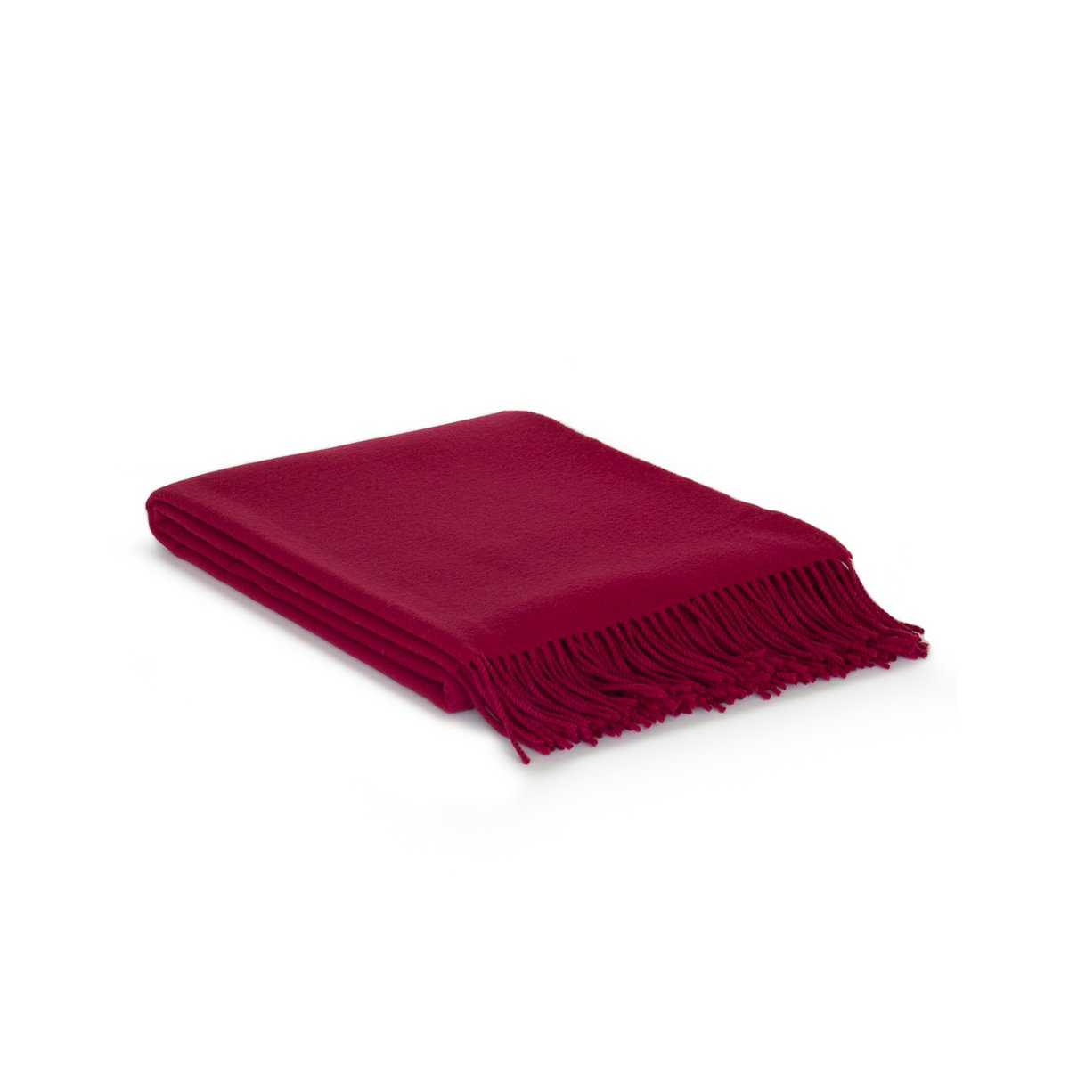 Wol deken Rio 140 cm rood