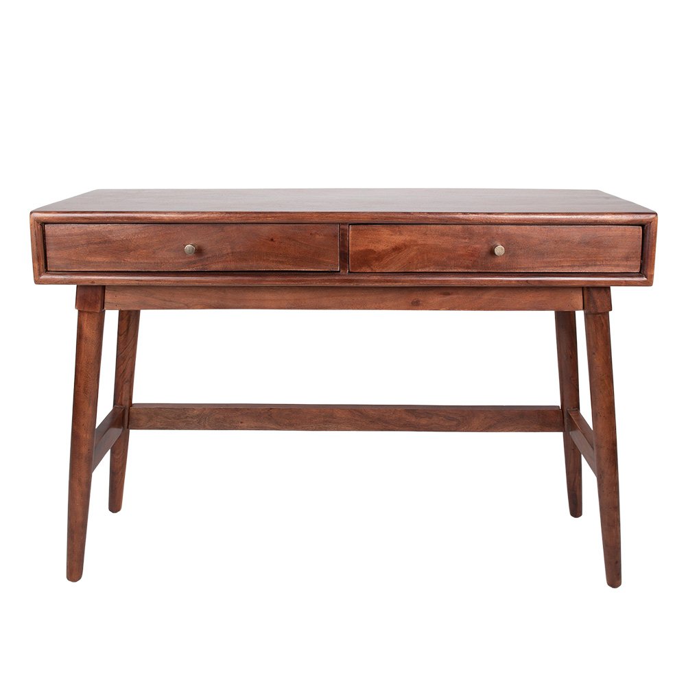 Bureautafel hout bruin 122x41x82 cm
