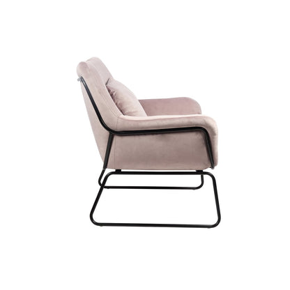 Relax fauteuil bekleed met Rose fluweel