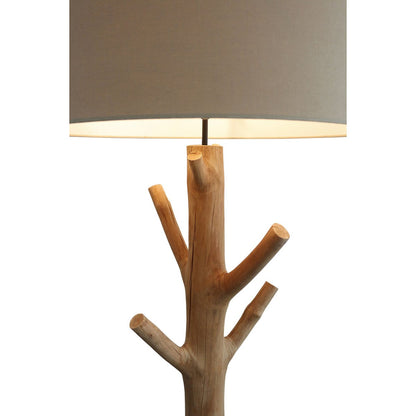 Vloerlamp drijfhout naturel wit 175 cm