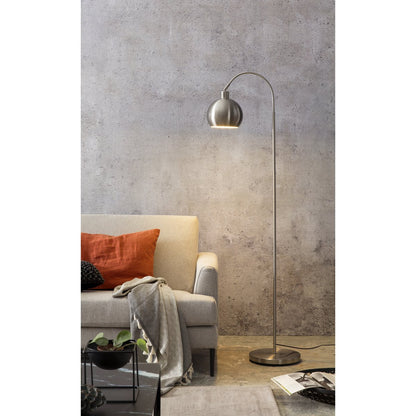 Vloerlamp metaal zilver 28x60x153 cm
