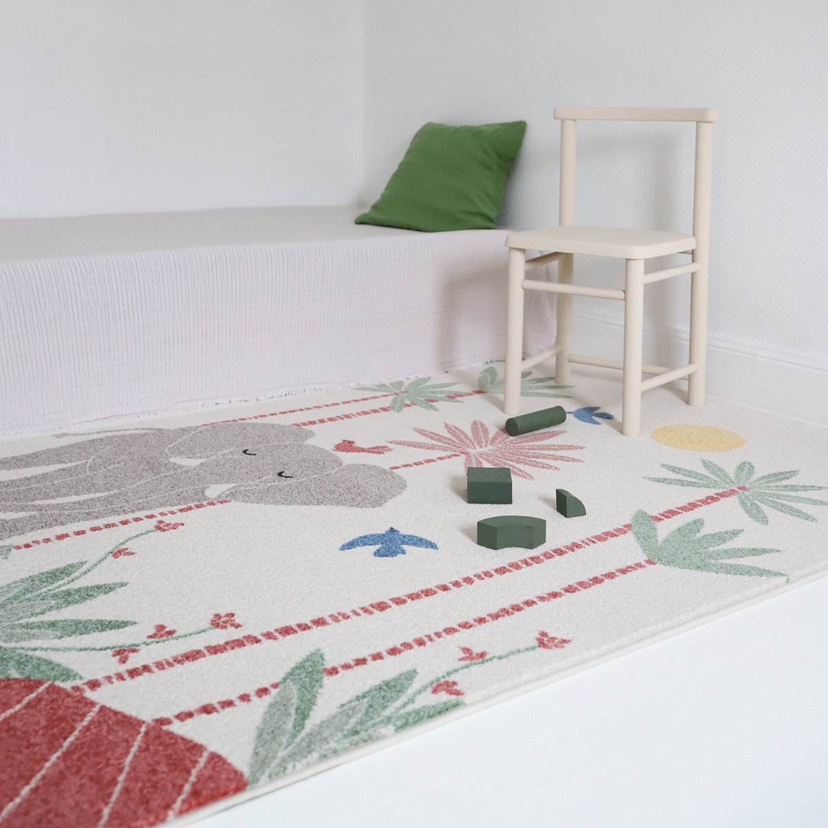Kinderkamerkleed olifant 120x170 cm