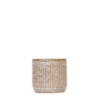 Sierpot keramiek Ø6 cm jaguarprint beige