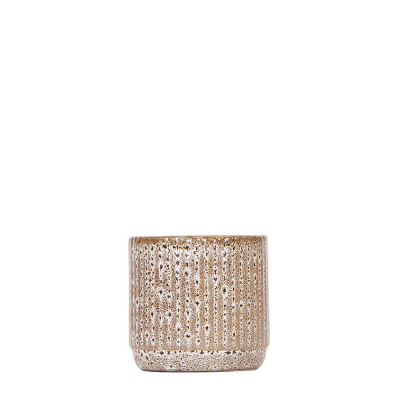 Sierpot keramiek Ø6 cm jaguarprint beige
