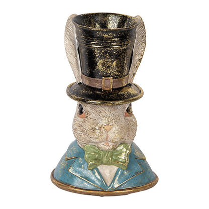 Decoratie Beeld Konijn 29 cm Beige Kunststof