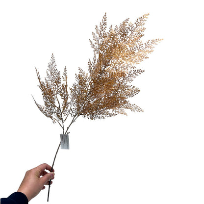 Kunstbloem Perzische bladeren 65 cm geel