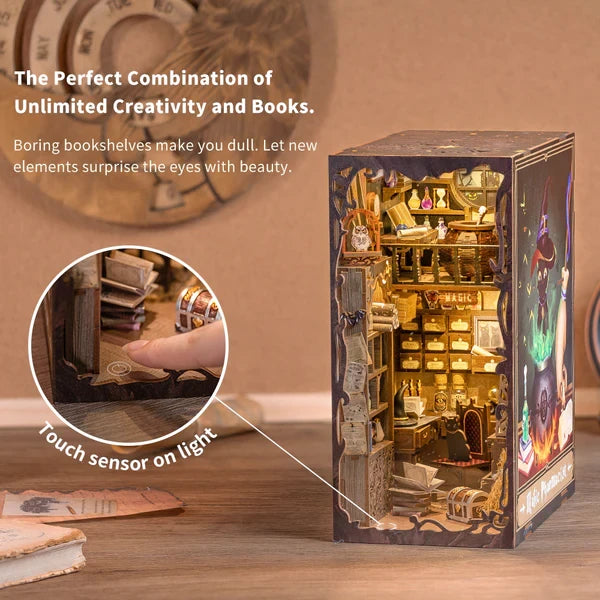 Booknook miniatuur bouwpakket The Magic Pharmacist 18x11x23cm
