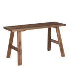 Houten bankje 80x37x44 cm gerecycled hout bruin