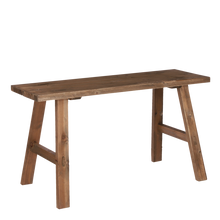 Houten bankje 80x37x44 cm gerecycled hout bruin