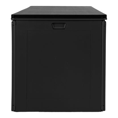 Kussendoos kunststof 146,5x61x64,5 cm zwart 490L