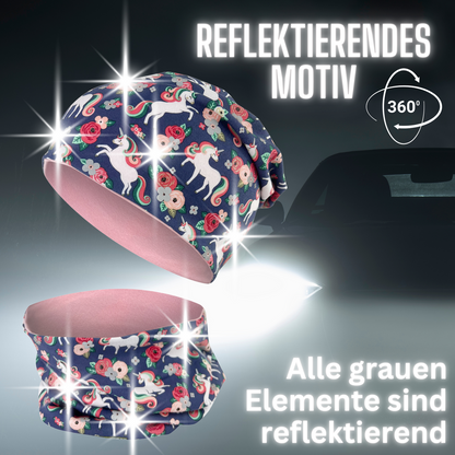 Kinderreflector Muts En Lus Eenhoorn Set Voor Kinderen