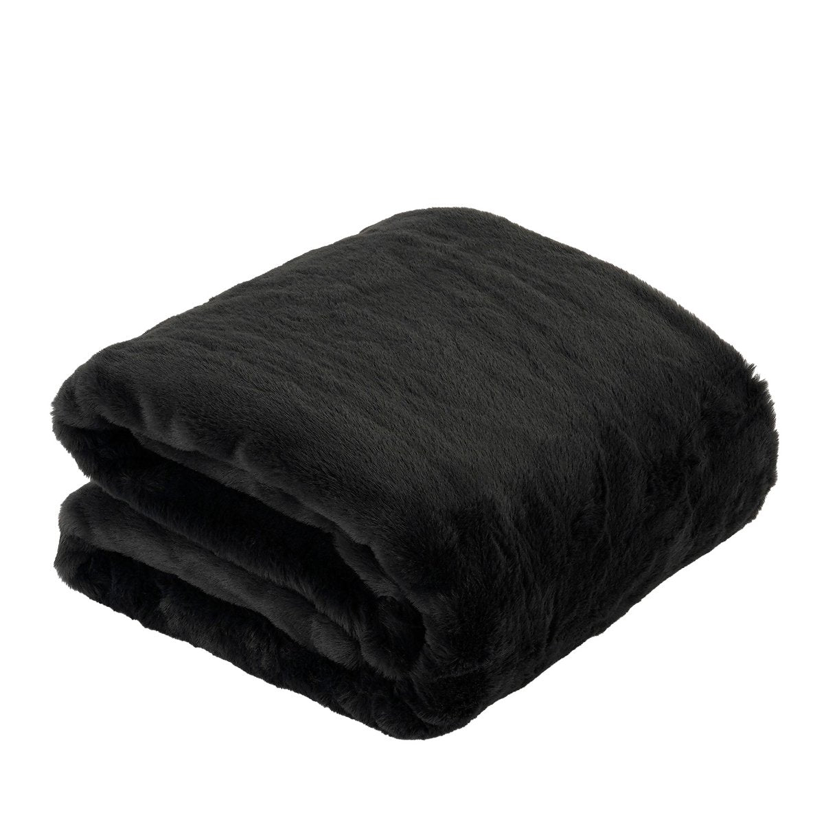 Bronte Fleece Deken Zwart L200 B150 cm Luxe Zacht Fluweel