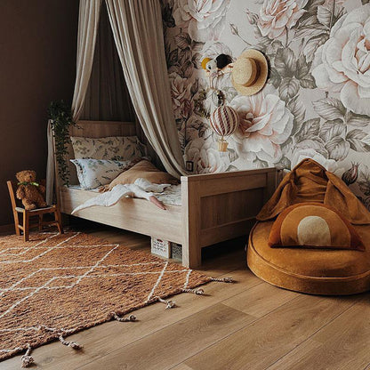 Vloerkleed katoen 135x190 cm toffee