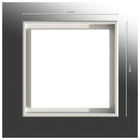 Buiten wandlamp 34 cm metaal plastic beige zilver wit