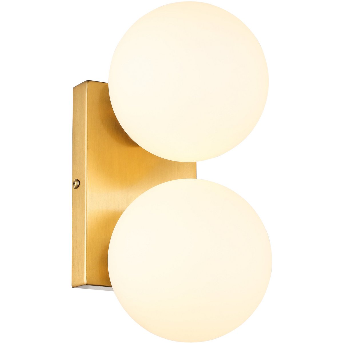 Wandlamp 12x15x25 cm wit goud