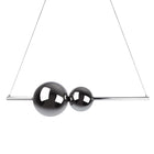 LED hanglamp NOVA chroom rookglas