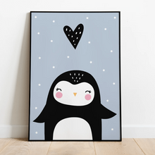 Children's room poster penguin