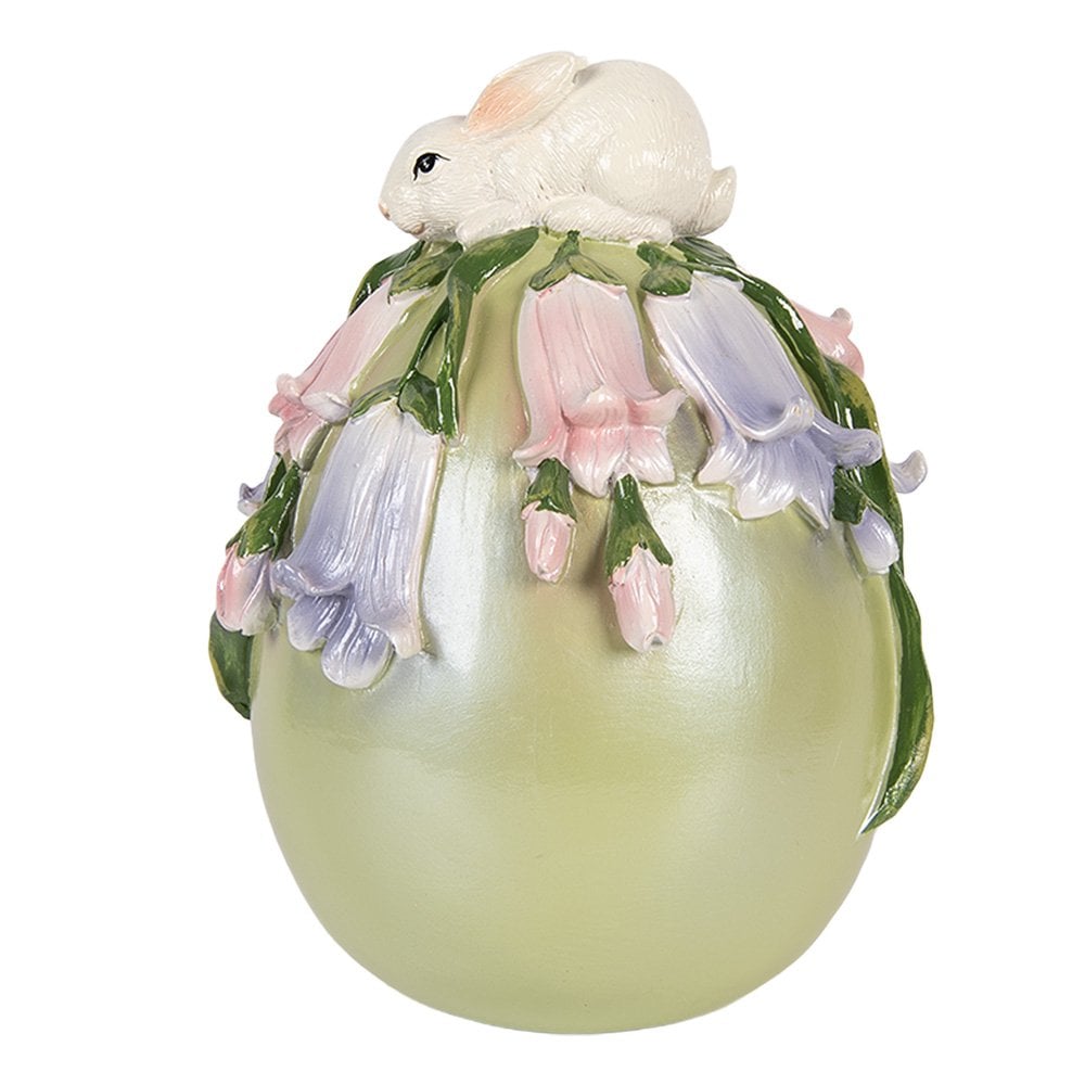 Decoration Figurine Rabbit Ø 14x17 cm White Plastic