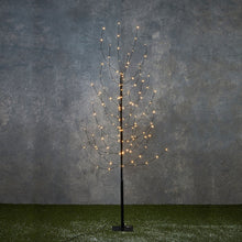 Verlichte boom 150 cm metaal zwart