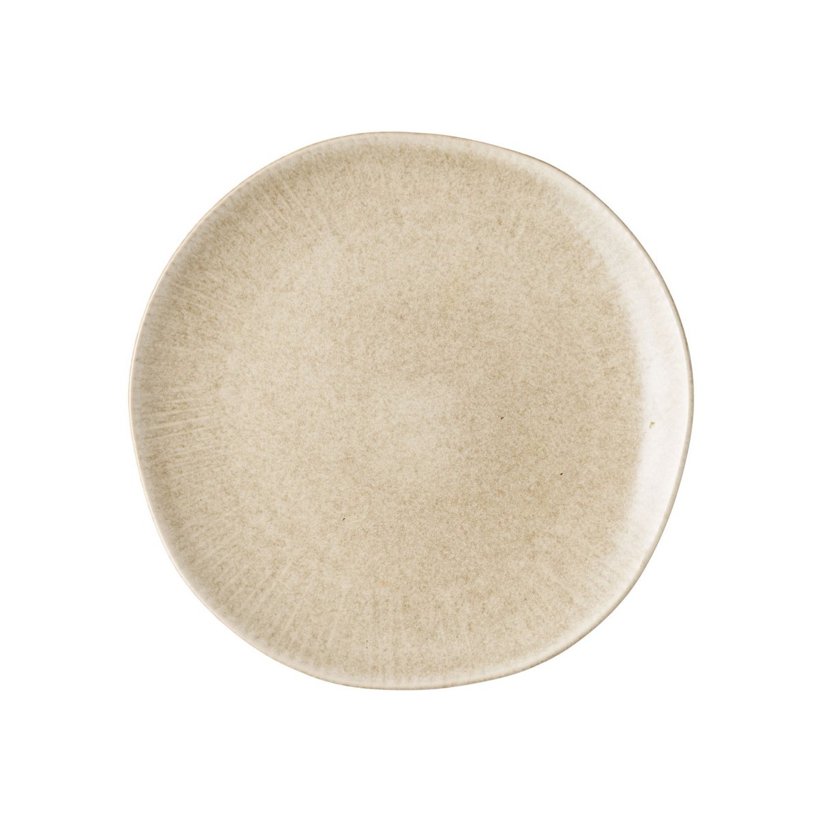 Lunchbord keramiek beige ø21 cm set van 4