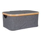 Noto Mand 38x26x16 cm donkergrijs bamboe polyester
